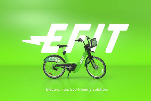 Green E-FIT electric bike from Lyft Urban Solutions